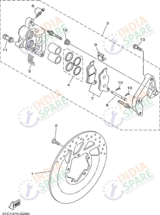 FRONT BRAKE CALIPER